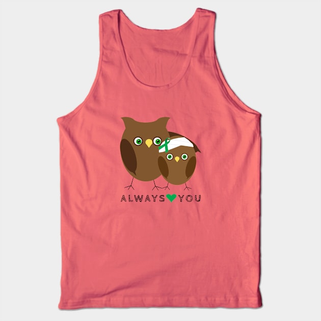 Owls always Love You TBI Shirt Tank Top by survivorsister